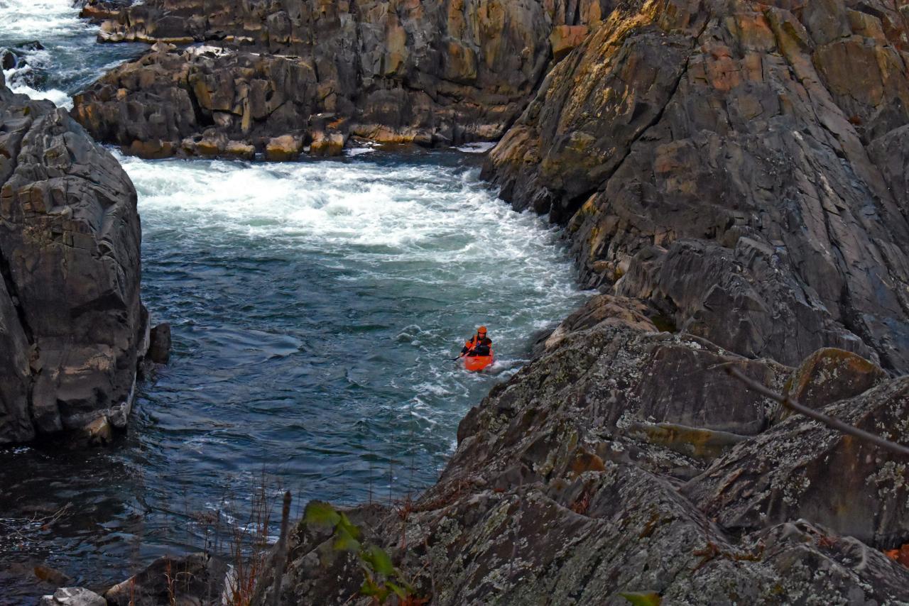 river gorge kayaking adventure scenic landscape