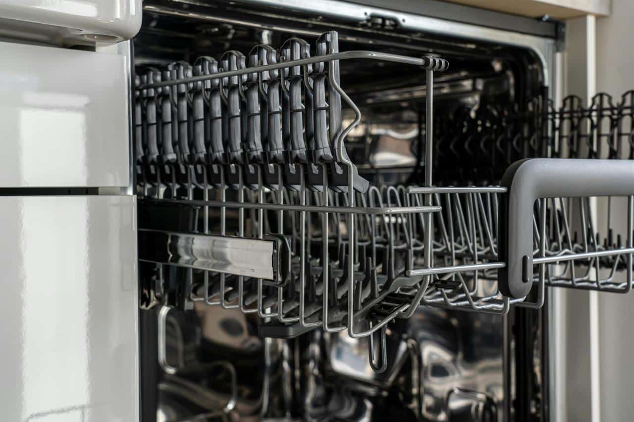 modern kitchen interior with dishwasher appliances